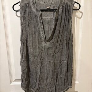Young Fabulous & Broke Charcoal Sleeveless Blouse